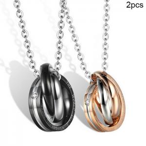 Couple Necklaces - KN202293-WGZH