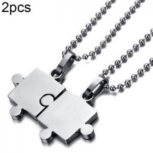 Couple Necklaces - KN202325-WGZH