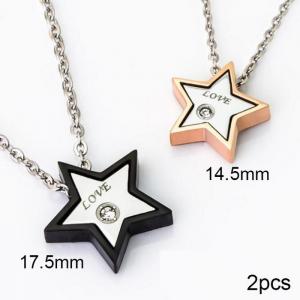 Couple Necklaces - KN202333-WGZH