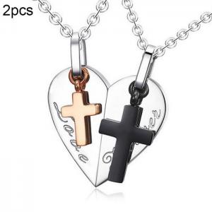 Couple Necklaces - KN202342-WGZH