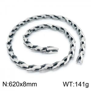 Stainless Steel Necklace - KN202535-KJX