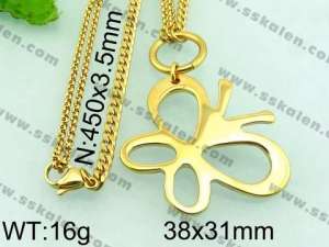 Stainless Steel Gold-plating Pendant - KN21696-Z