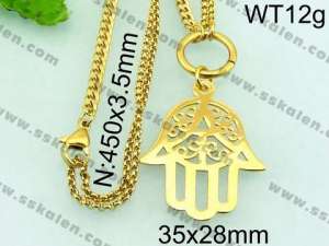 Stainless Steel Gold-plating Pendant - KN21697-Z