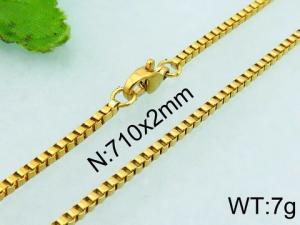 Staineless Steel Small Gold-plating Chain - KN21891-Z