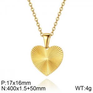 SS Gold-Plating Necklace - KN227387-WGQF