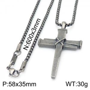 Stainless Steel Necklace - KN230490-KFC