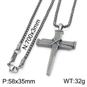 Stainless Steel Necklace - KN230491-KFC