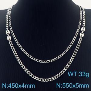 Stainless Steel Necklace - KN230934-Z