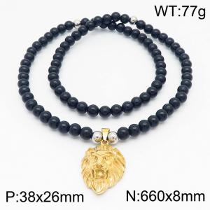 Bead Necklace - KN230958-JX