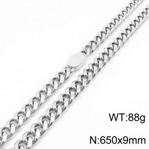 Fashion 316L Stainless Steel Cuban Link Chain Long Necklace For Men - KN231660-Z