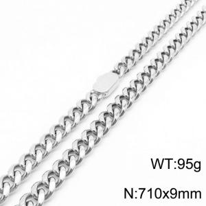 Fashion 316L Stainless Steel Cuban Link Chain Long Necklace For Men - KN231661-Z