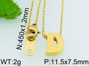 SS Gold-Plating Necklace - KN23326-PH