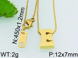 SS Gold-Plating Necklace - KN23327-PH