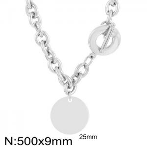 Titanium steel hip hop O-shaped chain OT buckle polishing disc - KN233914-Z
