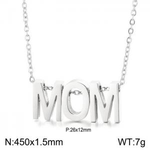 Simple and versatile English letter necklace mother - KN233961-Z