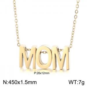 Simple and versatile English letter necklace mother - KN233962-Z
