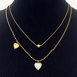 SS Gold-Plating Necklace - KN235346-HM
