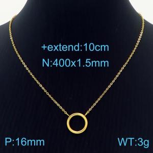 SS Gold-Plating Necklace - KN235348-KFC
