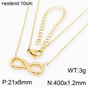 SS Gold-Plating Necklace - KN235353-KFC