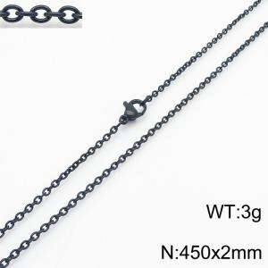 Stainless steel O-chain necklace - KN250511-Z