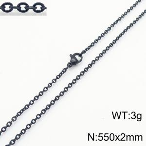 Stainless steel O-chain necklace - KN250513-Z