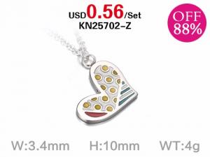 Loss Promotion Stainless Steel Necklaces Weekly Special - KN25702-Z