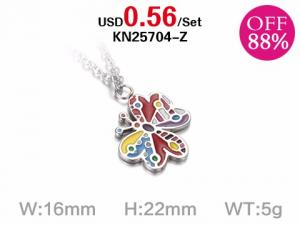 Loss Promotion Stainless Steel Necklaces Weekly Special - KN25704-Z