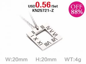 Loss Promotion Stainless Steel Necklaces Weekly Special - KN25721-Z