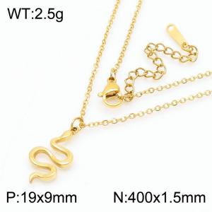 Small Fashion Titanium Steel Fun Lip Necklace for Women - KN281883-WGJD