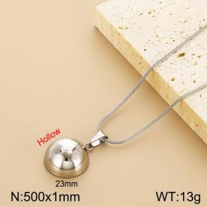 Stainless steel hollow necklace - KN281895-K