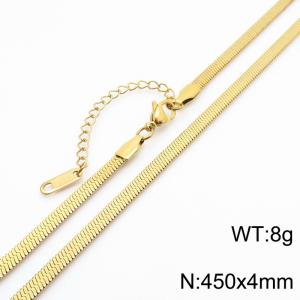 Stainless steel blade chain necklace - KN282918-Z