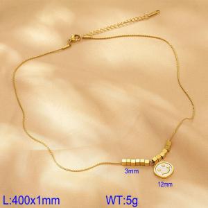 SS Gold-Plating Necklace - KN283215-CM