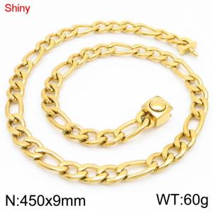 SS Gold-Plating Necklace - KN283567-Z