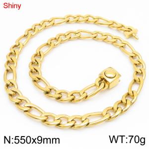 SS Gold-Plating Necklace - KN283569-Z