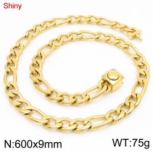 SS Gold-Plating Necklace - KN283570-Z