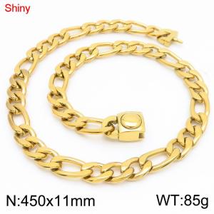 SS Gold-Plating Necklace - KN283588-Z