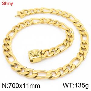 SS Gold-Plating Necklace - KN283635-Z