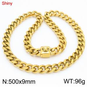SS Gold-Plating Necklace - KN283673-Z