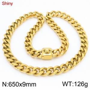 SS Gold-Plating Necklace - KN283676-Z