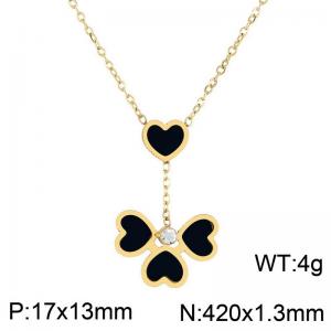 SS Gold-Plating Necklace - KN284067-CM