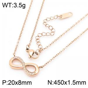 Stainless Steel Stone Necklace - KN284943-KFC