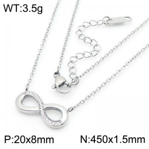 Stainless Steel Stone Necklace - KN284944-KFC