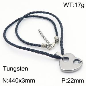 SS Leather Necklaces - KN286349-TS