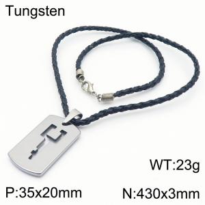 SS Leather Necklaces - KN286350-TS
