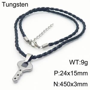 SS Leather Necklaces - KN286351-TS