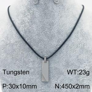 Stainless steel with Tungsten Necklace - KN286355-TS
