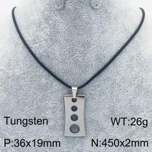 Stainless steel with Tungsten Necklace - KN286356-TS