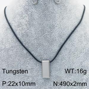 Stainless steel with Tungsten Necklace - KN286358-TS