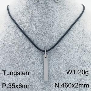 Stainless steel with Tungsten Necklace - KN286360-TS