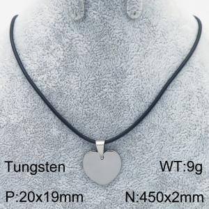 Stainless steel with Tungsten Necklace - KN286363-TS